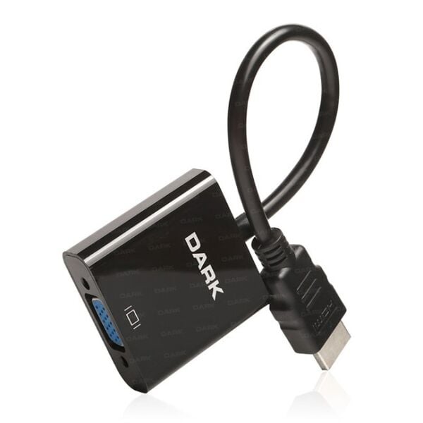Dark HDMI Erkek to VGA Dişi + SES Çevirici