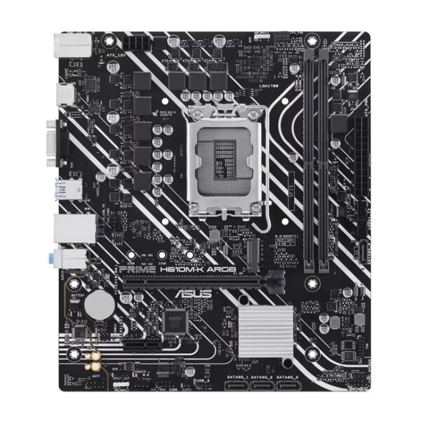 Asus Prime H610M-K ARGB D5 1700P Vga Hdmi