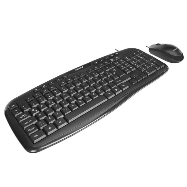 Everest UN-795 Siyah Usb Q Multimedia Klavye + Mou