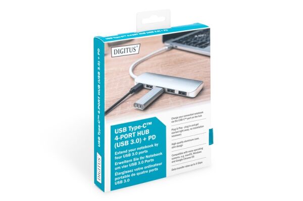 Digitus Type-C to 4xUSB 3.0 - Type-C