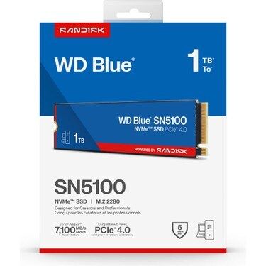 WD Blue SN5100 1TB M.2 NVMe SSD (7100/6700)
