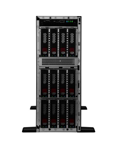 HPE ProLiant ML350 Gen11 1* Xeon Silver 4510 (12C/2.4GHz) 128GB DDR5 4x960GB HPE SSD (8x2.5”) MR408i-o/4Gb 4x1GbE ILO STD. 2x1000W PSU Tower