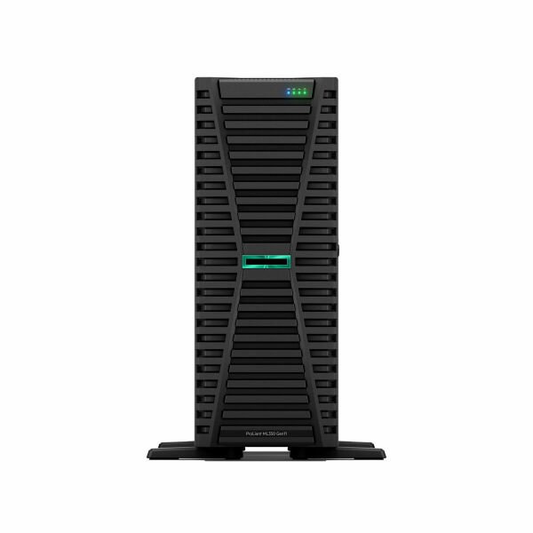 HPE ProLiant ML350 Gen11 1* Xeon Silver 4510 (12C/2.4GHz) 128GB DDR5 4x960GB HPE SSD (8x2.5”) MR408i-o/4Gb 4x1GbE ILO STD. 2x1000W PSU Tower