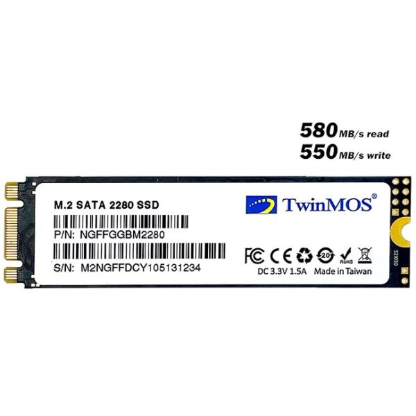 TwinMOS Internal 512GB M.2 2280 SATA3 SSD