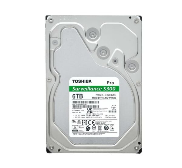 Toshiba S300 Pro 6TB 7200Rpm 512MB - MD10ADA600V