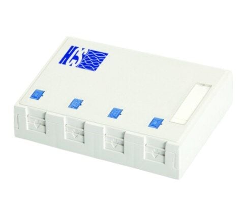 HCS 4 Port Sıva Üstü  Boş Priz Kutusu (WMM-00403)