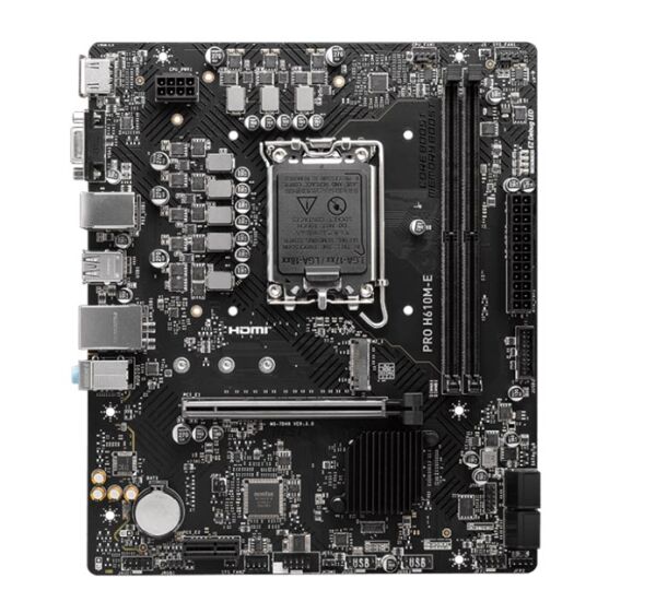 MSI Pro H610M-E DDR5 1700P Vga Hdmi