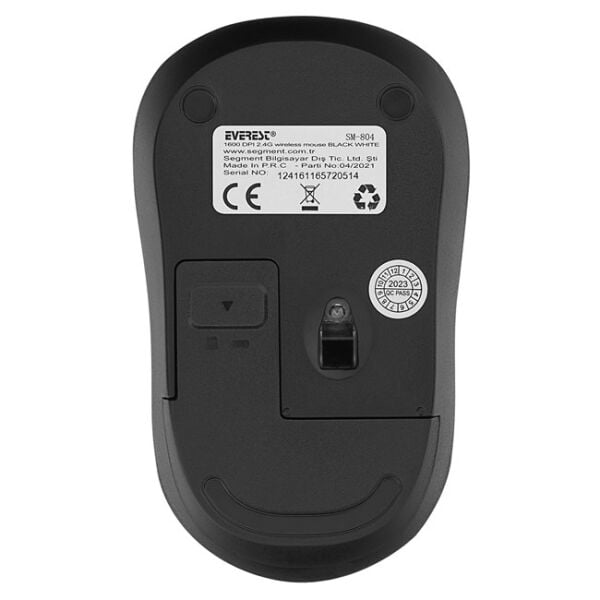 Everest Kablosuz Mouse Siyah-Orange  (SM-804)