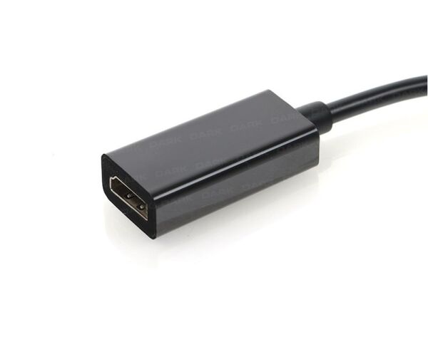 Dark DisplayPort to HDMI Dişi Kablo 4K