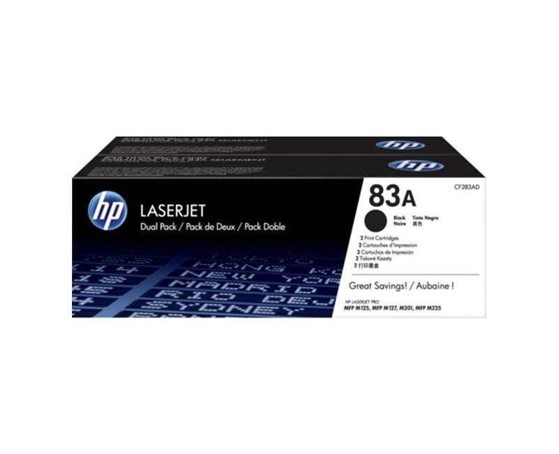 HP CF283AF Siyah Toner Kartuş (ikili) 83A