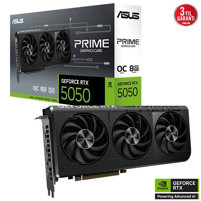 Asus GeForce RTX5050 8GB Prime OC GD6 128Bit