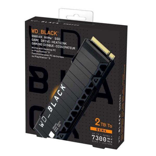 WD Black SN850X 2TB M.2 NVMe SSD (7300/6600)