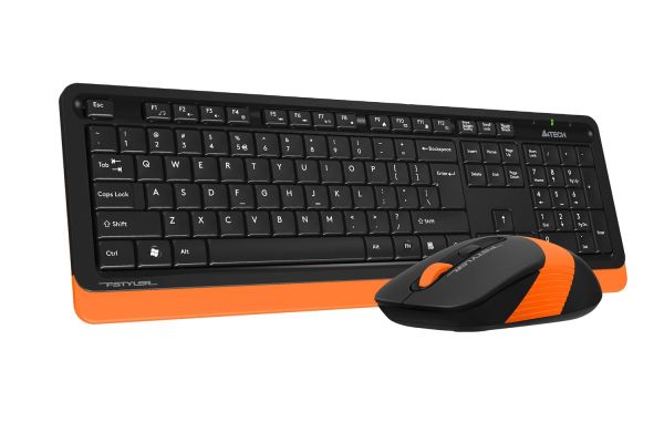 A4-Tech FG1010 Q Klavye Mouse Set Turuncu Kablosuz