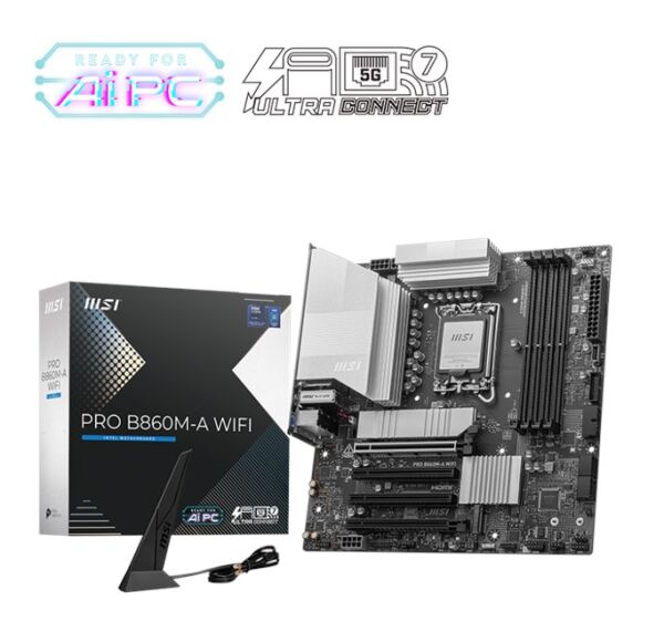MSI Pro B860M-A Wifi DDR5 1851P Hdmi Dp Type-C