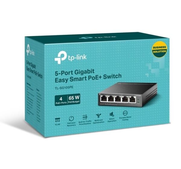 Tp-Link 5Port Gigabit 4xPoe 65W (TL-SG105PE)