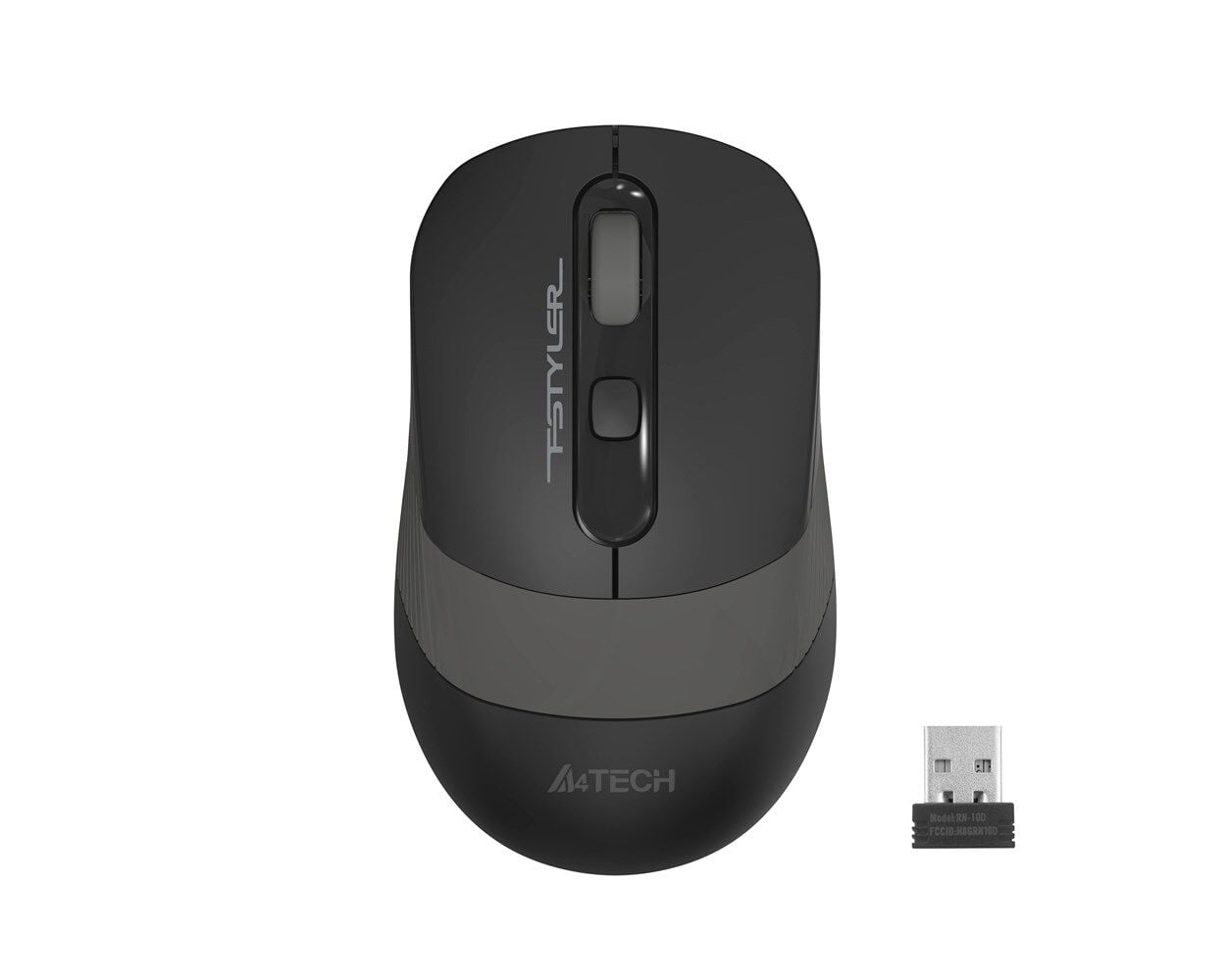 A4-Tech Kablosuz Mouse Nano Siyah-Gri (FG10-G)