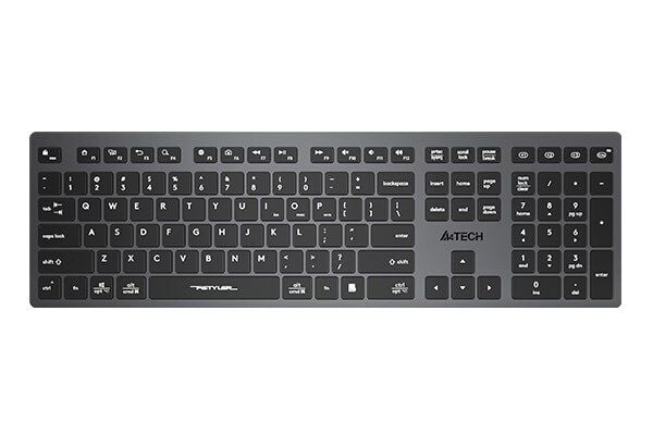 A4-Tech Şarjlı Bluetooth Klavye Gri (FBX50C)