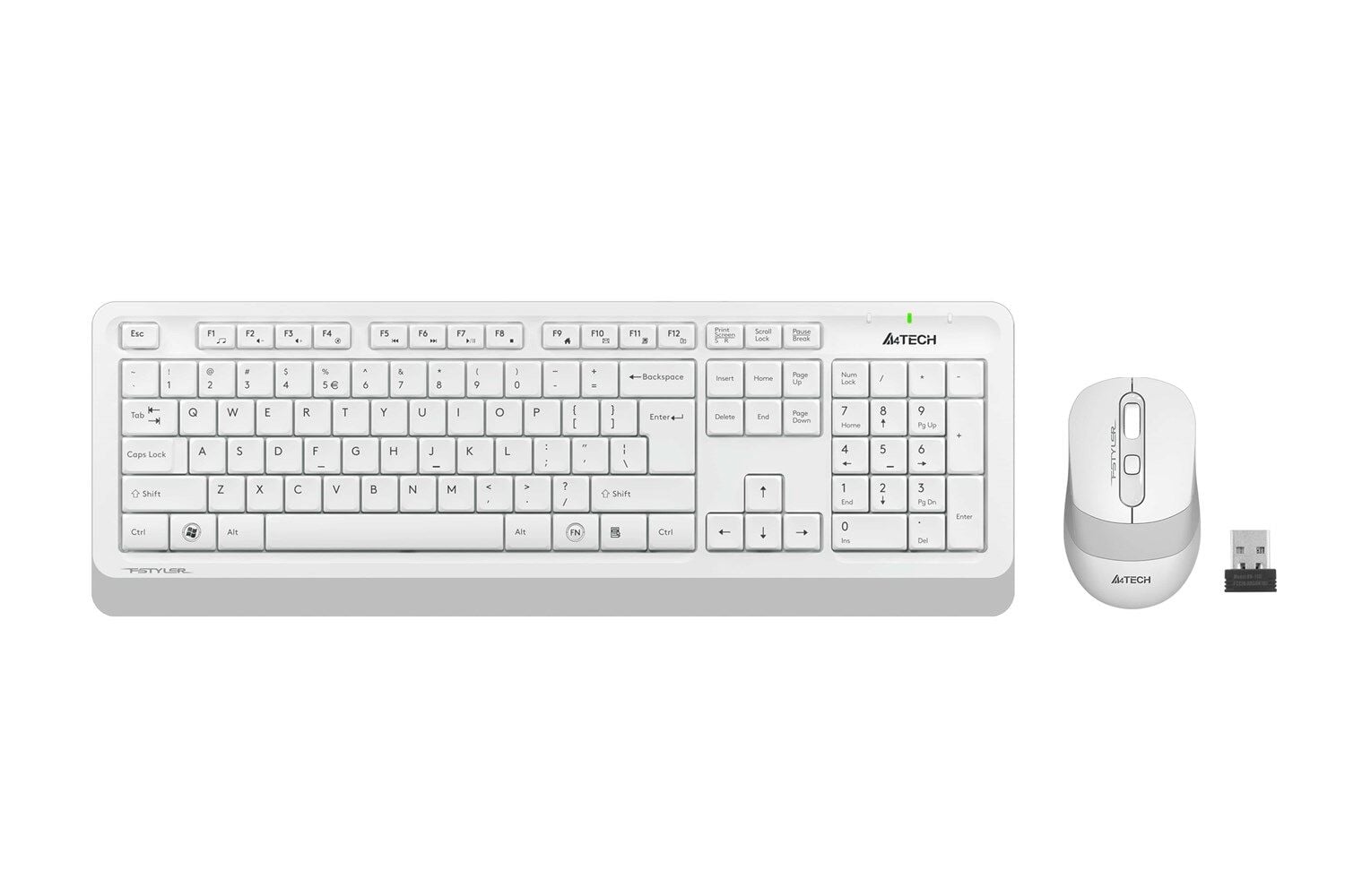 A4-Tech Kablosuz Set Beyaz (FG1010-B)