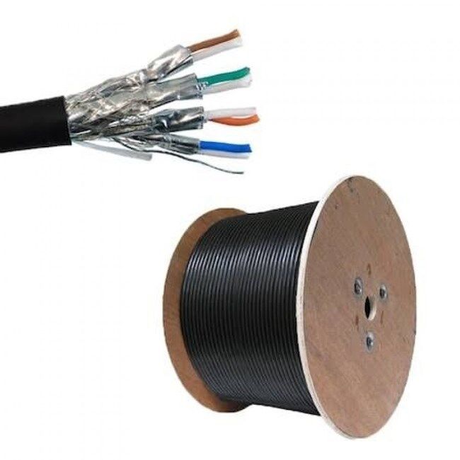 HCS  Cat7 Gri S/FTP Outdoor Makara Kablo (1000m)