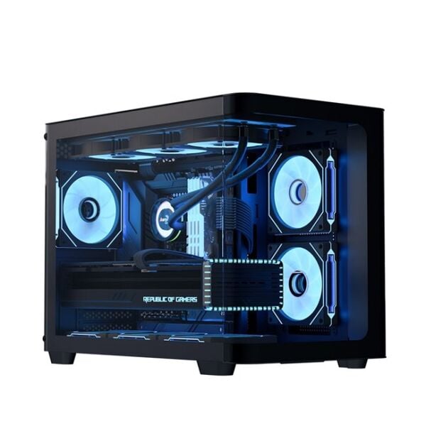 Aerocool P300C Mirror A-RGB Panoramik mATX Siyah