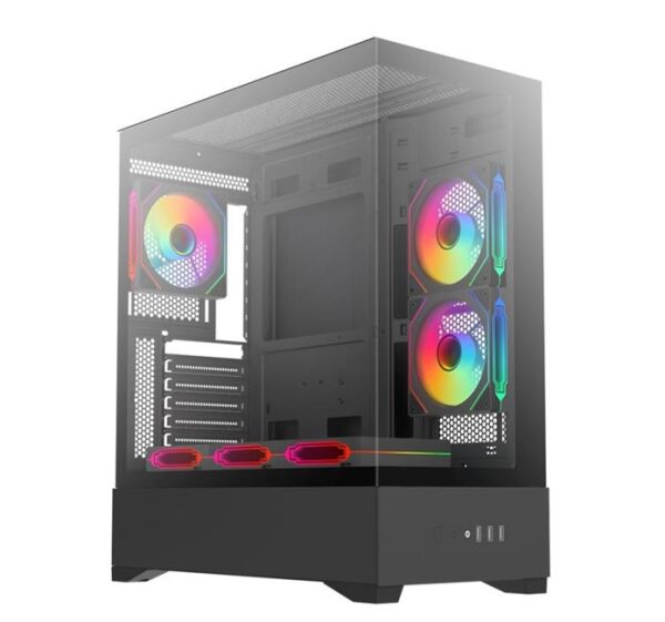 Dark Diamond Pro ARGB TG Panoramik Akvaryum Kasa