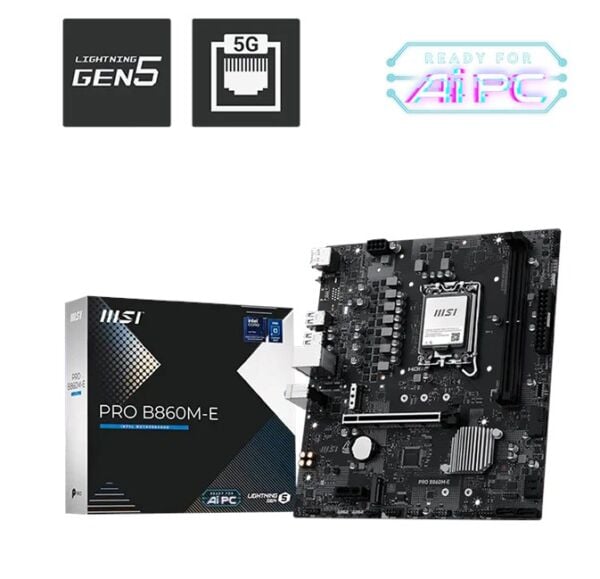 MSI PRO B860M-E D5 1851P Hdmi Dp 5G-LAN