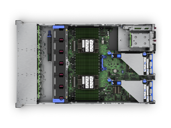 HPE Srv DL380 Gen11 1*Xeon Silver 4510 (12C/2.4GHz) 64GB DDR5 3x1.92TB HPE SSD (8x2.5”) MR408i o/4GB 4x1GbE ILO Std. 2x1000W PSU 2U Rack