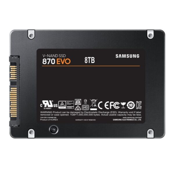 Samsung 870 Evo 8TB 2.5'' SATA SSD (560-530MB/s)