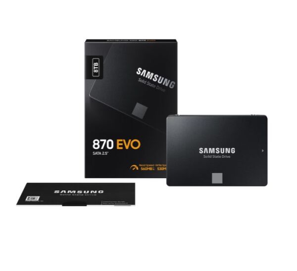 Samsung 870 Evo 8TB 2.5'' SATA SSD (560-530MB/s)