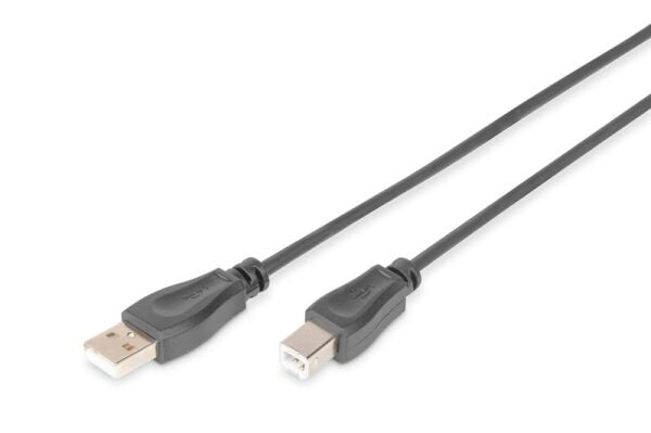 Digitus Yazıcı Kablosu Zırhlı Siyah USB 2.0 (3m)