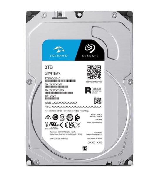 Seagate Skyhawk 8TB 5400Rpm 256MB -ST8000VX010