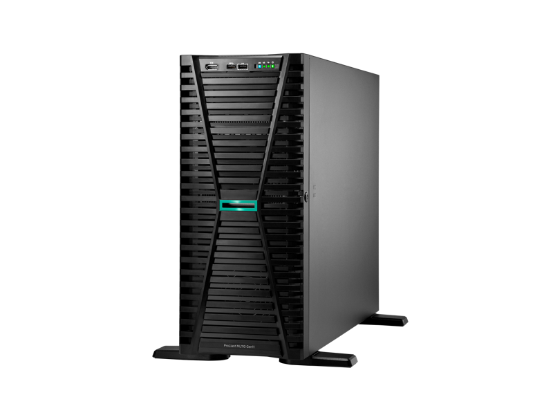 HPE ProLiant ML110 Gen11 1*Xeon Bronze 3508U (8C/2.1GHz) 32GB DDR5 2x480GB HPE SSD (8x2.5”) INTEL VROC RAID 2x1Gb ILO STD 2x1000W PSU TOWER - P81774-425
