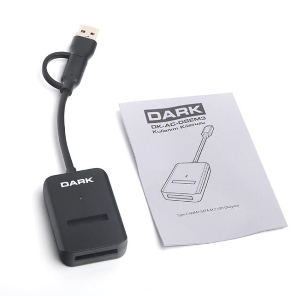 Dark DK-AC-DSEM3 Type-C/USB M2SATA Disk Kutusu
