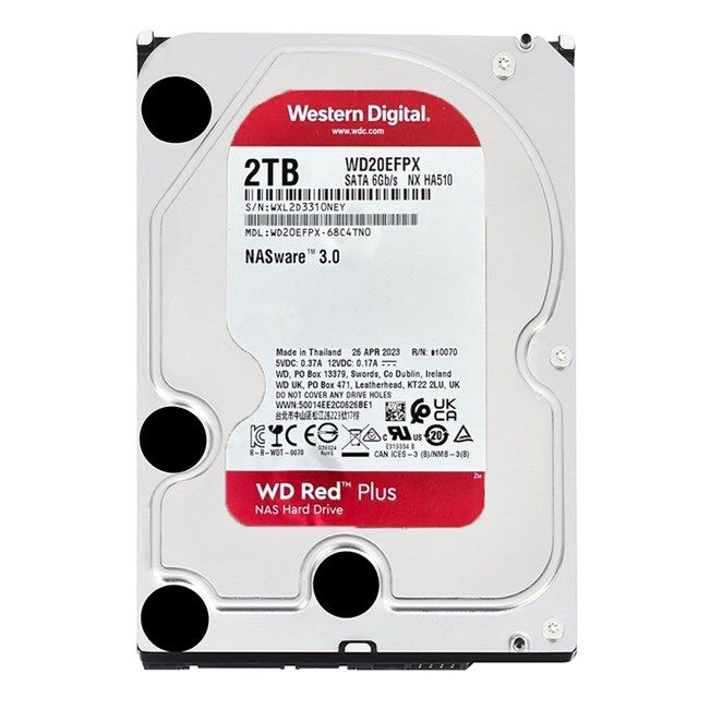 WD Red Plus Nas 2TB 3.5'' 5400Rpm SATA (WD20EFPX)
