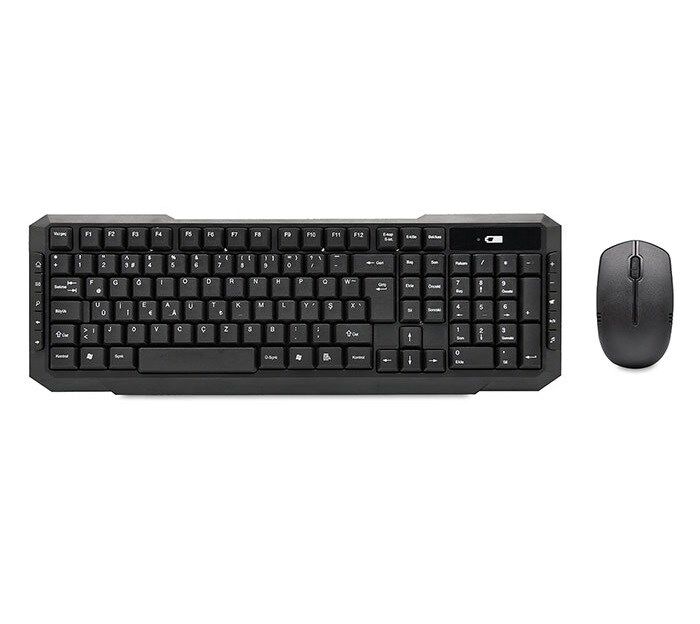 Everest KM-510 Siyah Kablosuz Q Klavye Set