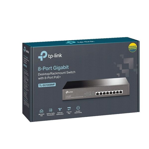 Tp-Link 8Port Gigabit PoE 153W (TL-SG1008MP)