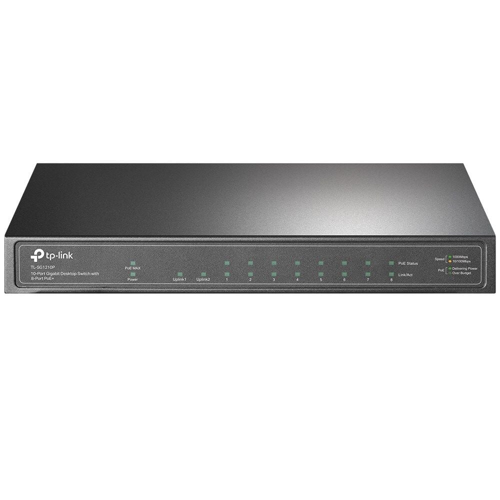 Tp-Link 10Port Gigabit 8xPoE 63W (TL-SG1210P)