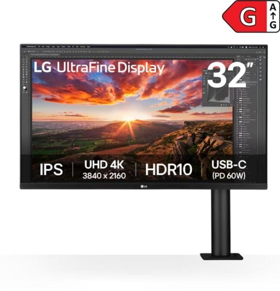 LG 31.5'' 32UN880K-B 4K Ergonomik Stand IPS