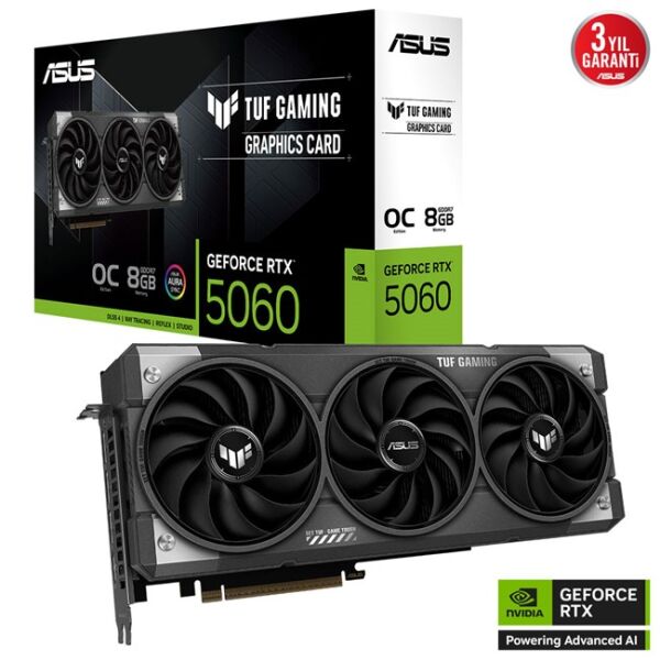 Asus GeForce RTX 5060 8GB Tuf Gaming OC GD7 128Bit