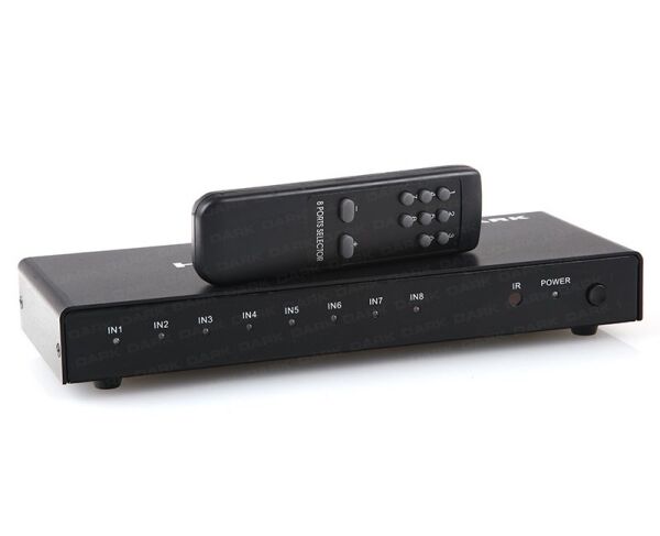 Dark (DK-HD-SW8X1) 8/1 Kumandalı FHD HDMI Switch