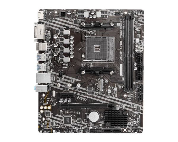 MSI A520M-A Pro AM4 Ryzen DDR4 Dvi Hdmi
