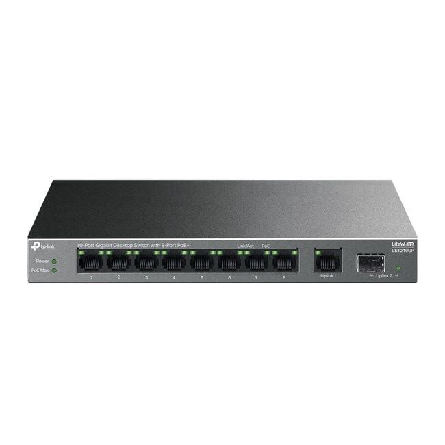 Tp-Link 10Port Gigabit 61W (LS1210GP)