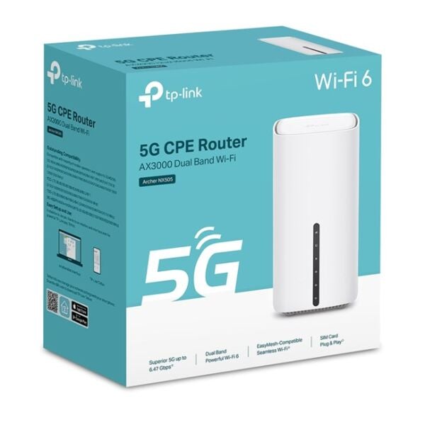 Tp-Link Archer NX505 ÇiftBant Wi-Fi6 5G LTE Router