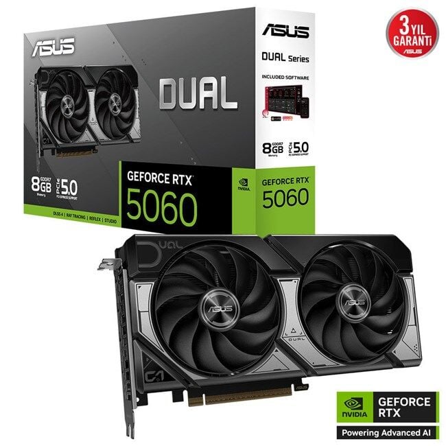 Asus GeForce RTX 5060 8GB Dual GD7 128Bit