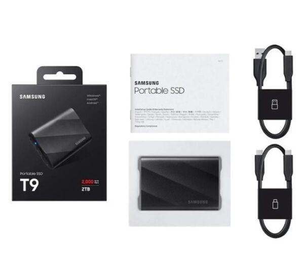 Samsung T9 2TB Usb 3.2 Gen 2x2 Type-C Siyah