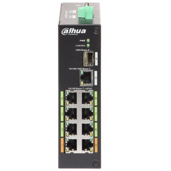 Dahua 8Port 100Mbps E-PoE (LR2110-8ET-120)
