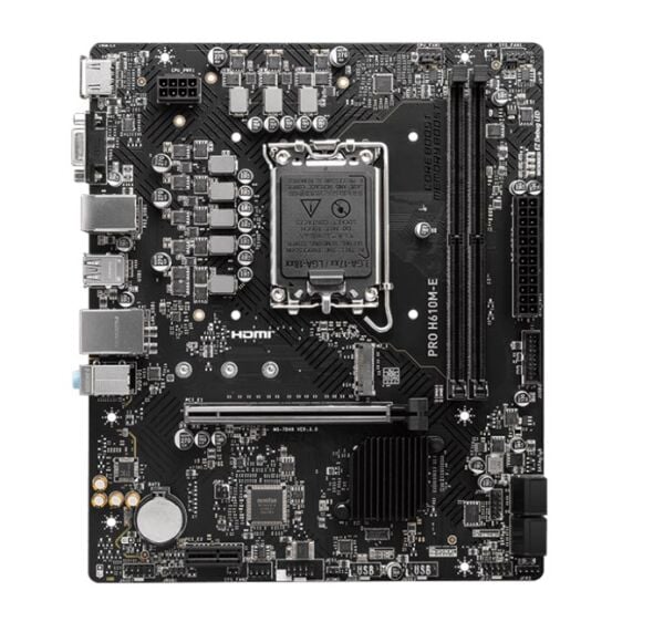 MSI Pro H610M-E DDR5 1700P Vga Hdmi
