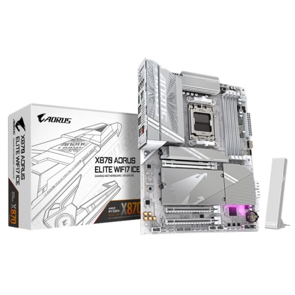 Gigabyte X870 Aorus Elite Wifi 7 Ice D5 AM5 Type-C