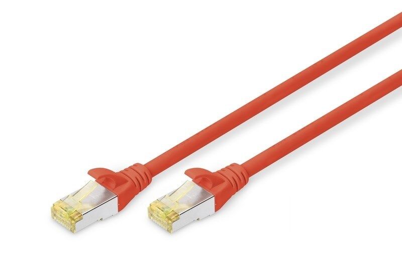 Digitus Zırhlı Patch Kablo Cat6A Kırmızı (0,25m)