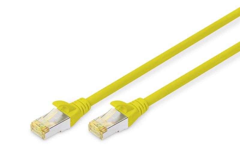 Digitus Zırhlı Patch Kablo Cat6A Sarı (0,5m)